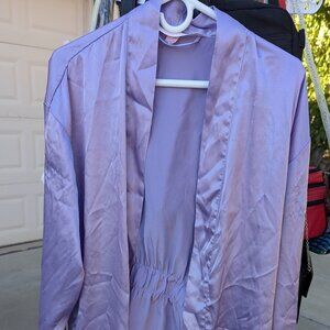 Vintage Victoria's Secret Purple One Size Satin Belted Robe